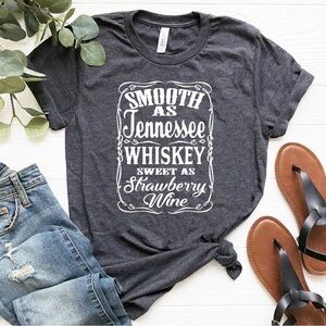 Oversize Gray Graphic Tee with White Print